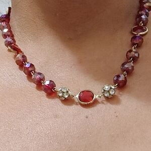 Liz Claiborne Chic Red Beaded Necklace